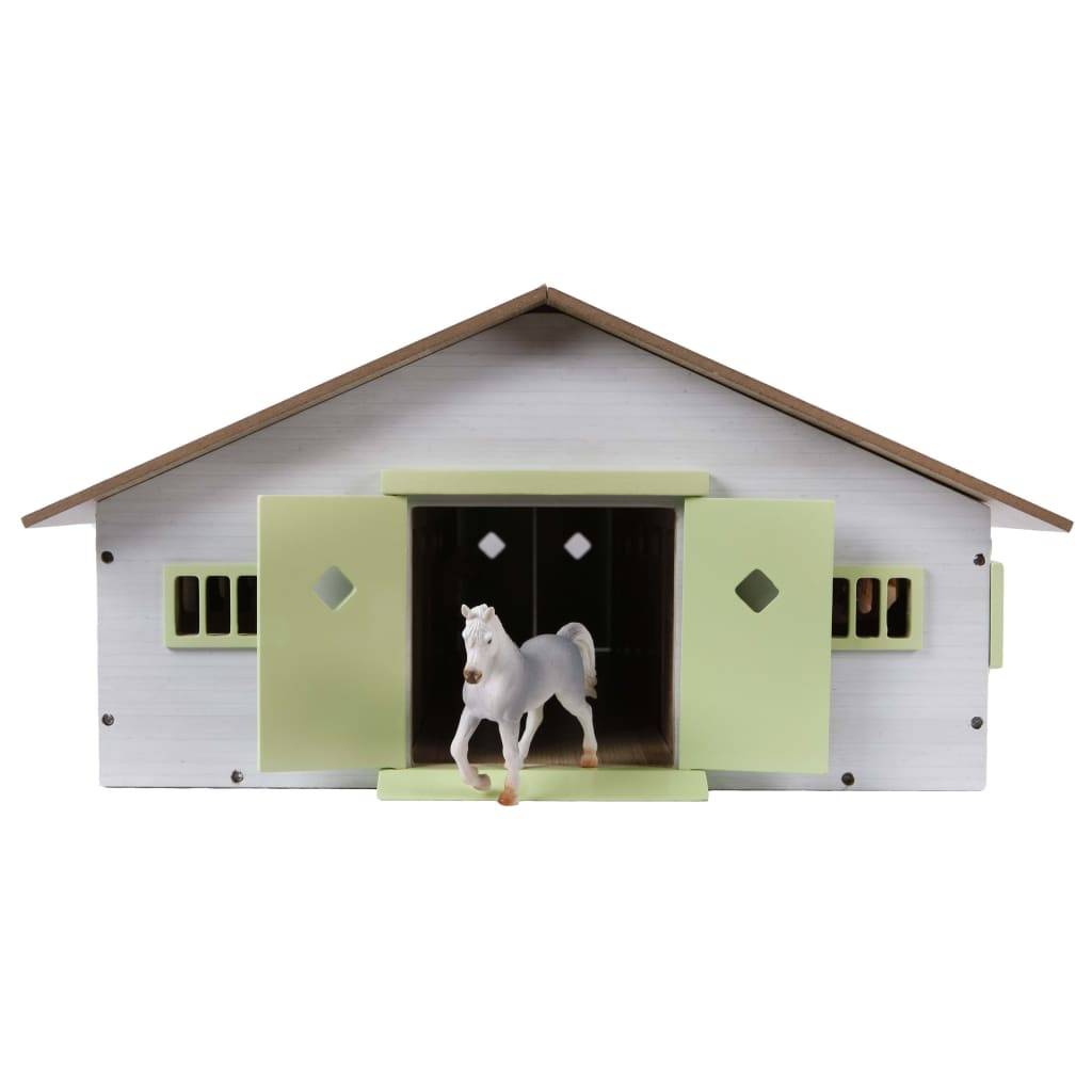 Kids Globe Spielzeug-Pferdestall mit 9 Boxen 1:32 Rosa 610188