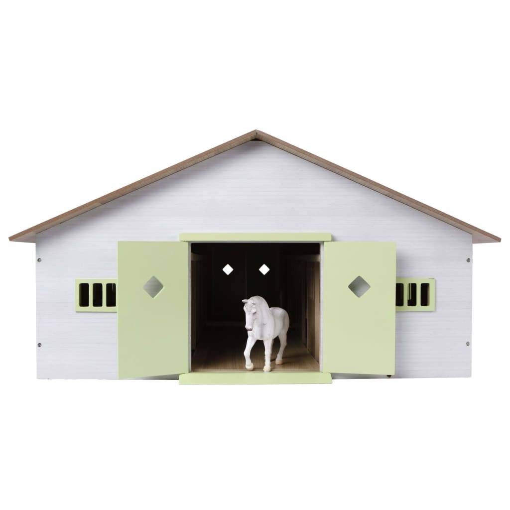 Kids Globe Spielzeug-Pferdestall mit 7 Boxen 1:24 Rosa 610189