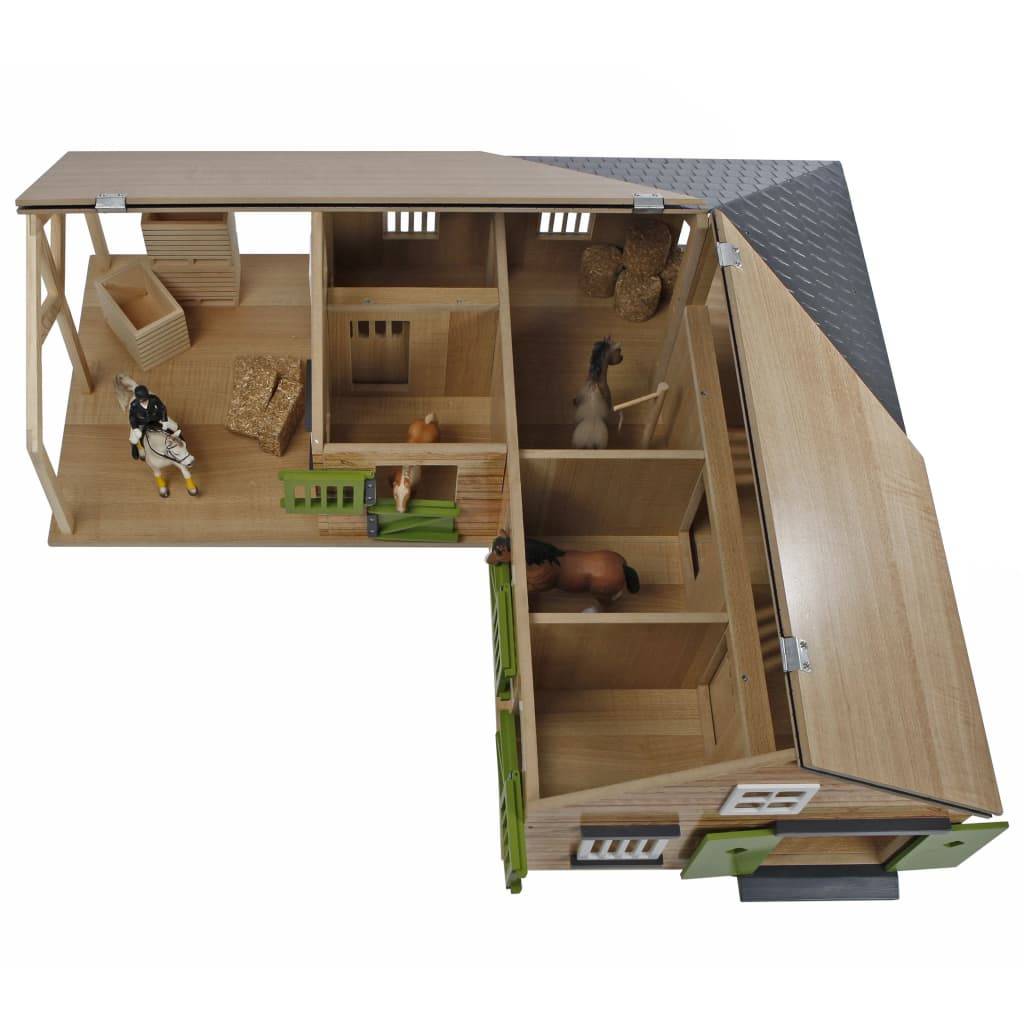Kids Globe Pferdestall 1:24 Grau