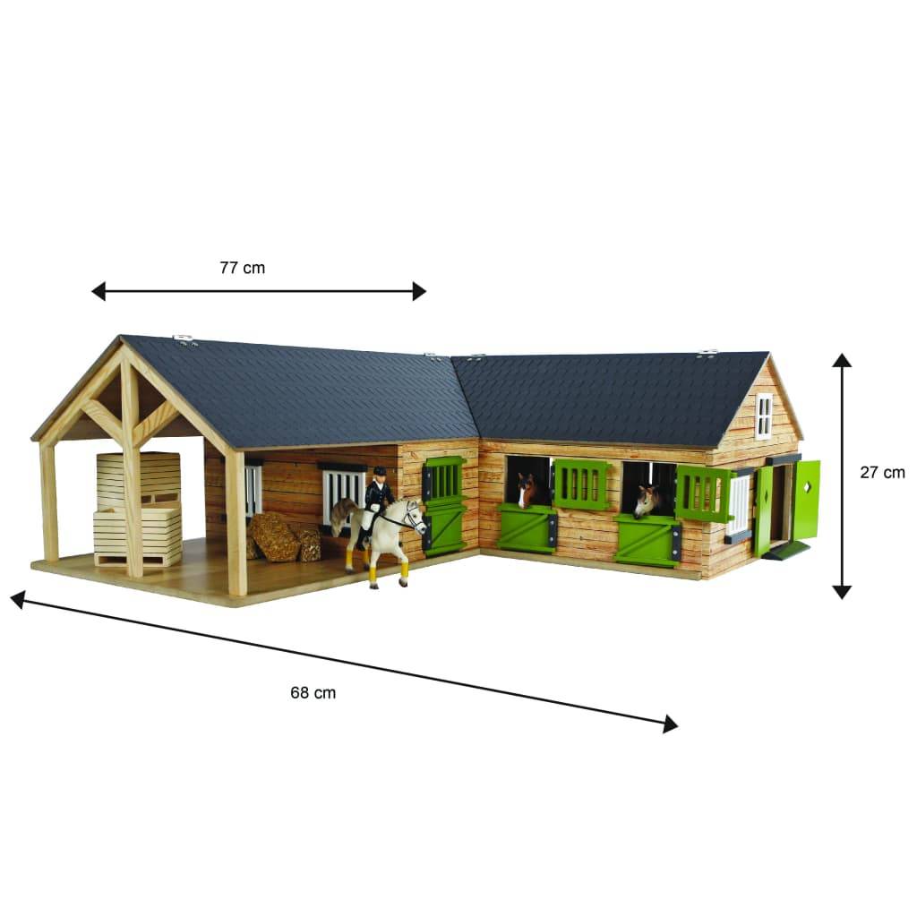 Kids Globe Pferdestall 1:24 Grau