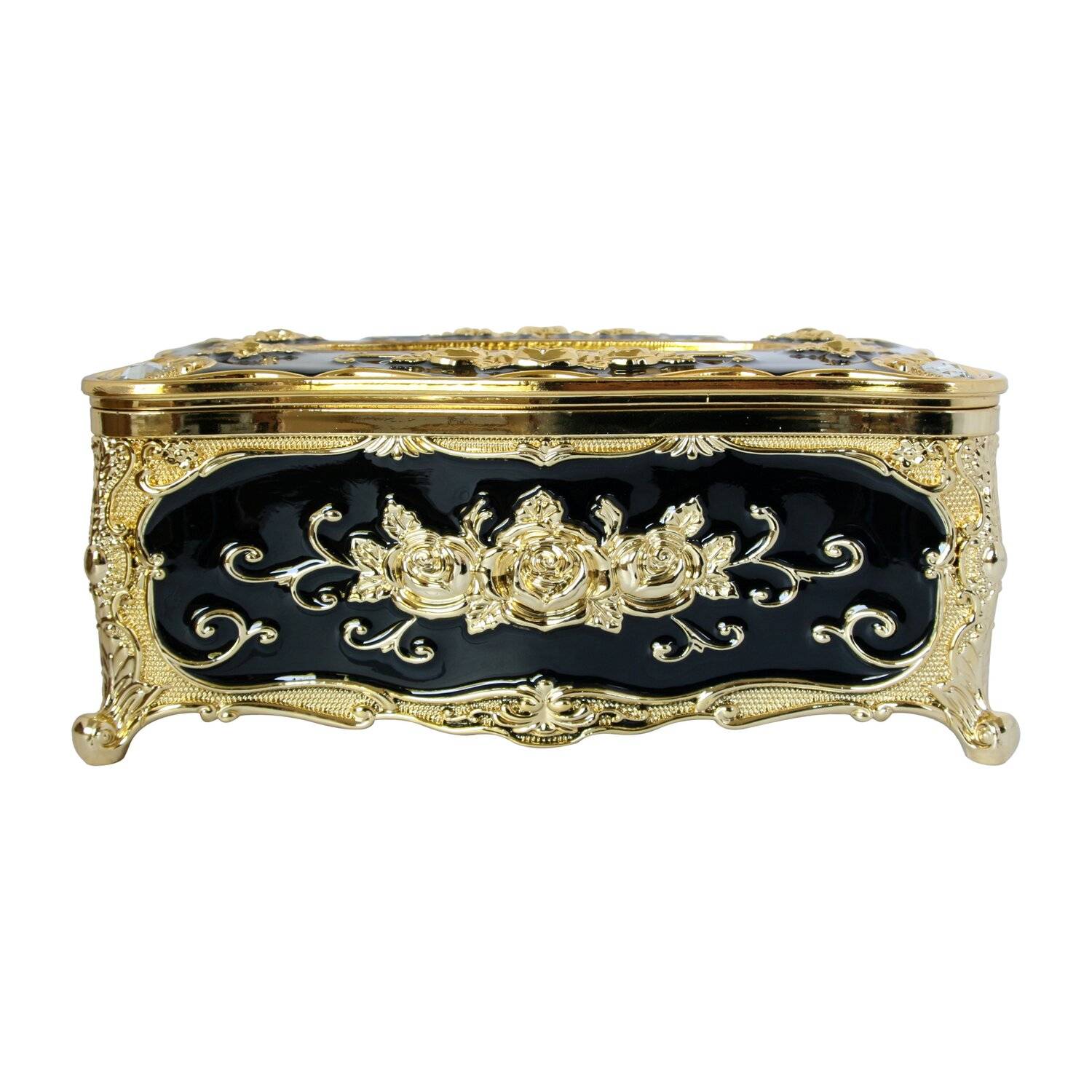 Zellerfeld Trendmax Serviettenständer Halter Serviettenspender Dekorativ Servietten Tücher Box Schwarz