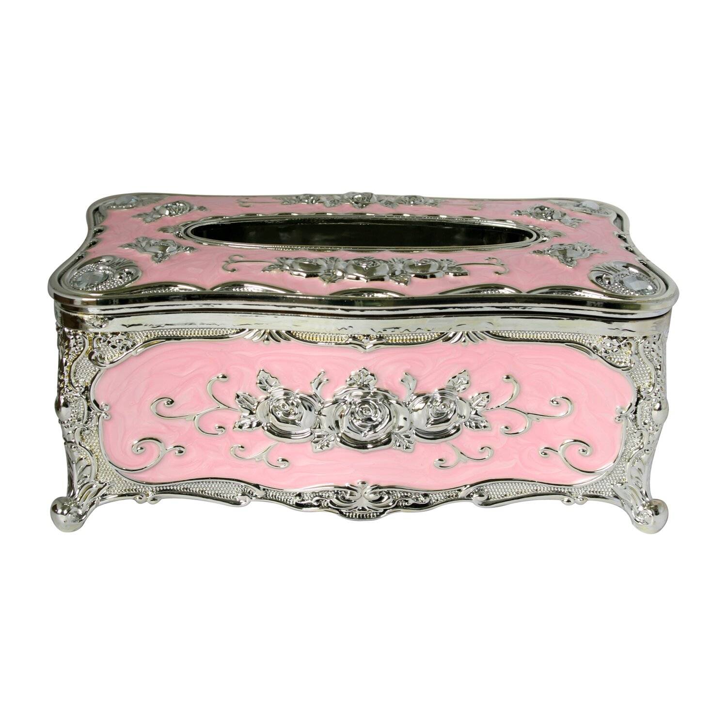 Zellerfeld Trendmax Serviettenständer Halter Serviettenspender Dekorativ Servietten Tücher Box Rosa