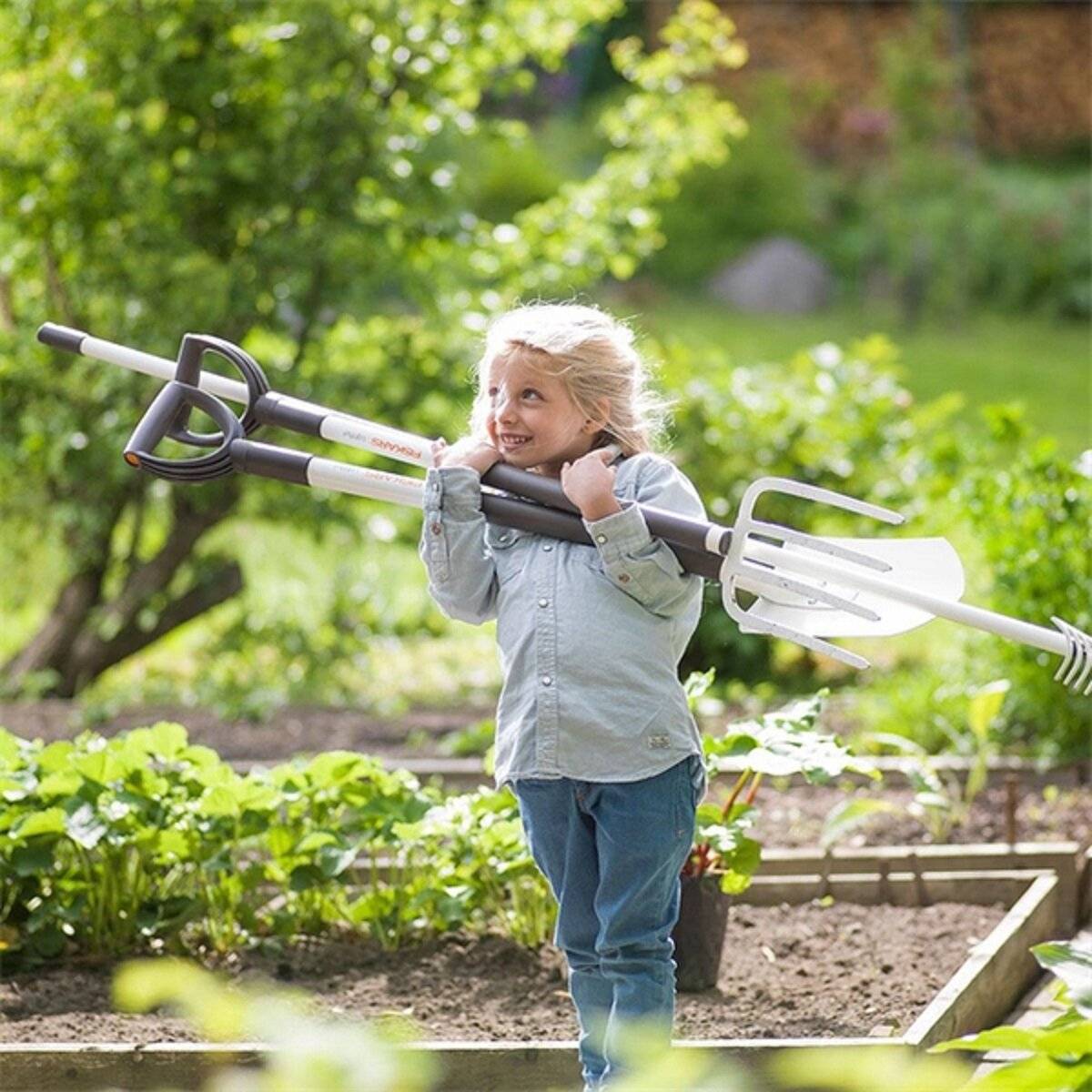 Spatengabel 113 cm  Ideal für weiche, lockere Böden, 4 Stahlzinken