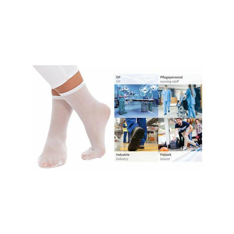 HYGOSTAR Einwegsocken FOOT FRESH, Größe 39 - 48, weiß