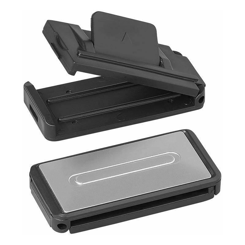 IWH KFZ-Gurtstopper, aus Kunststoff, schwarz