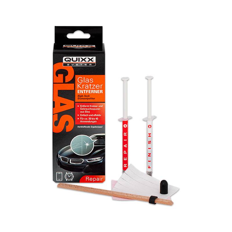 QUIXX Kratzer-Entferner, für Glasoberflächen, 5-teilig