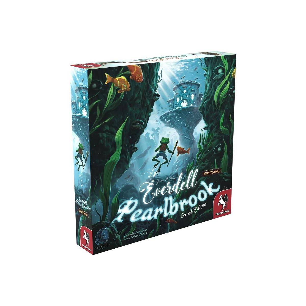57604G - Everdell: Pearlbrook, 2. Edition, Brettspiel, 2-4 Spieler, 12 Jahren (DE-Erweiterung)