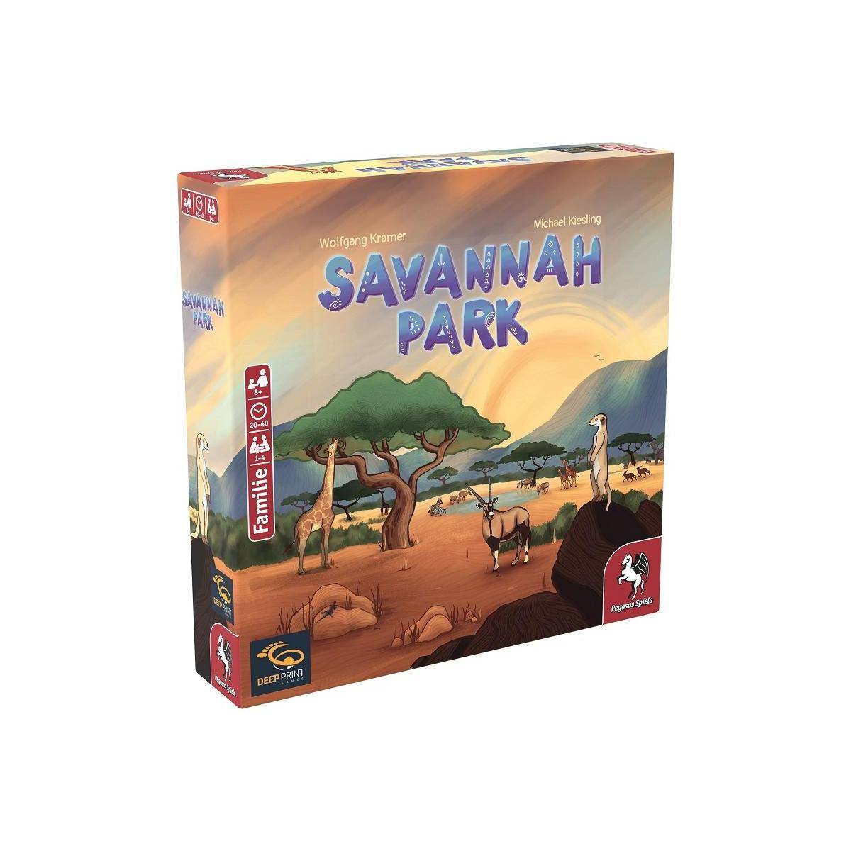 57804G - Savannah Park, Brettspiel, für 1-4 Spieler, ab 8 Jahren (DE-Ausgabe)