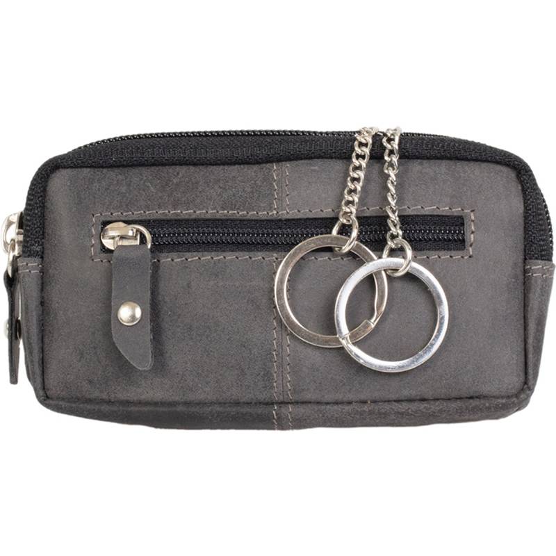 PRIDE&SOUL Schlüsseletui RFID, aus Leder, grau