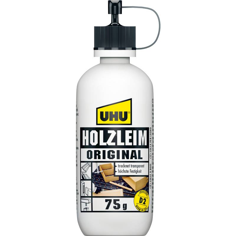 UHU Holzleim Original D2, lösemittelfrei, 75 g Flasche