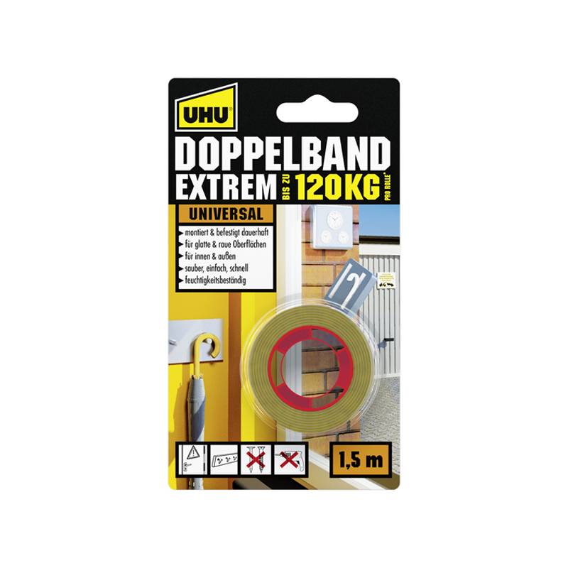 UHU Montage-Klebeband EXTREM, doppelseitig, bis 120 kg