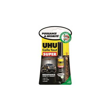 UHU Colle SUPER Strong & Safe, 7 g, sur carte blister