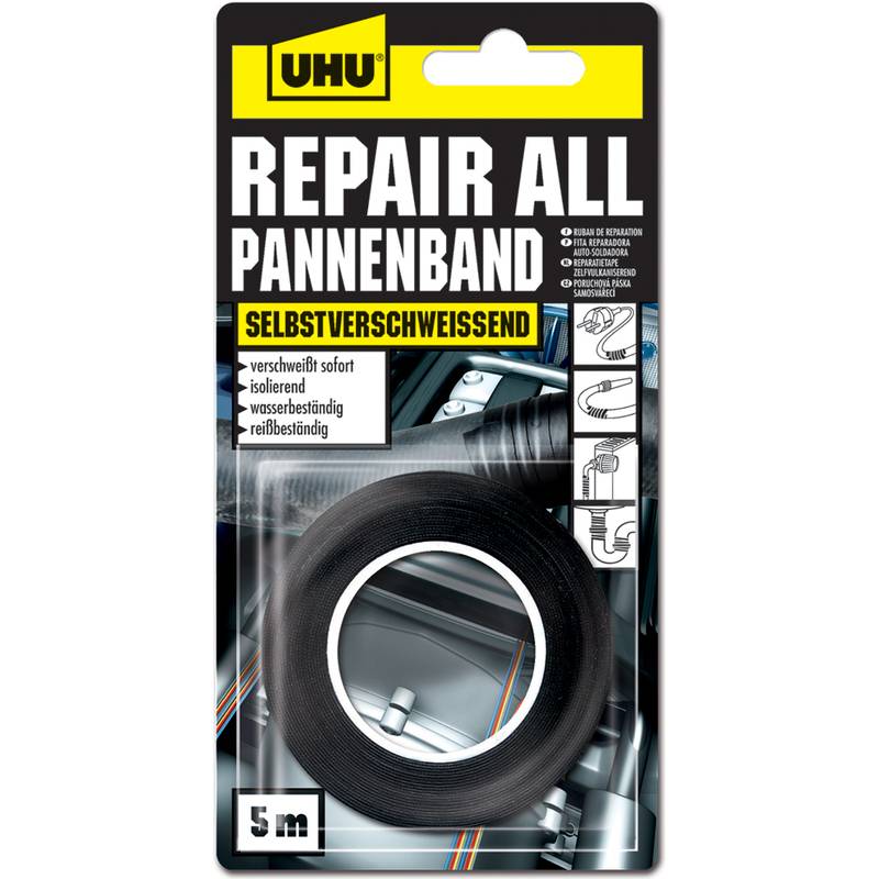 UHU Pannenband repair all, (B)19 mm x (L)5 m, schwarz