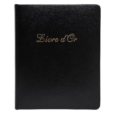 Exacompta Gästebuch Alpillez 70 Blatt schwarz 26x22 cm Hochformat Schwarz 4711E