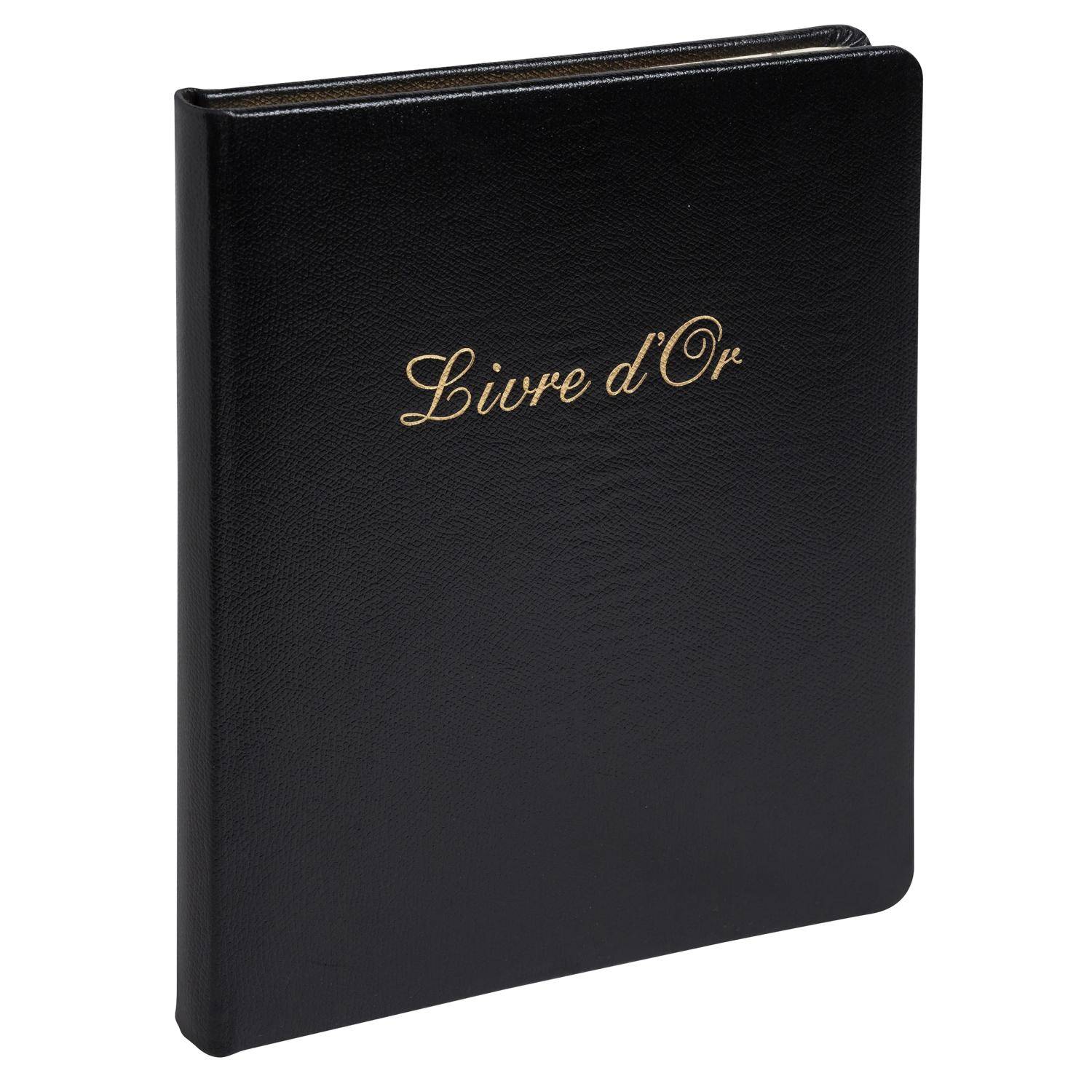 Exacompta Gästebuch Alpillez 70 Blatt schwarz 26x22 cm Hochformat Schwarz 4711E