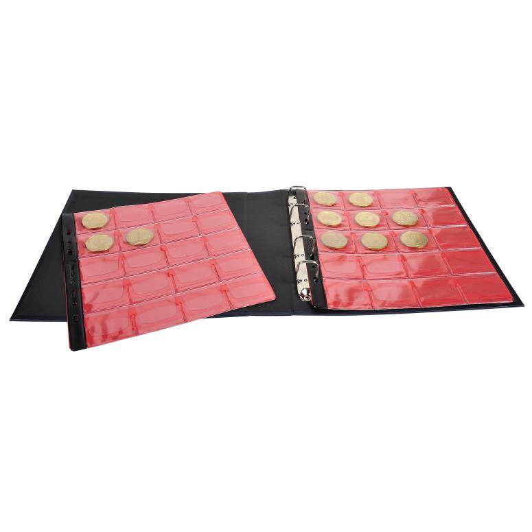 Exacompta Ringbuch für 100 Souvenir-Medaillen - Marineblau - 96114E