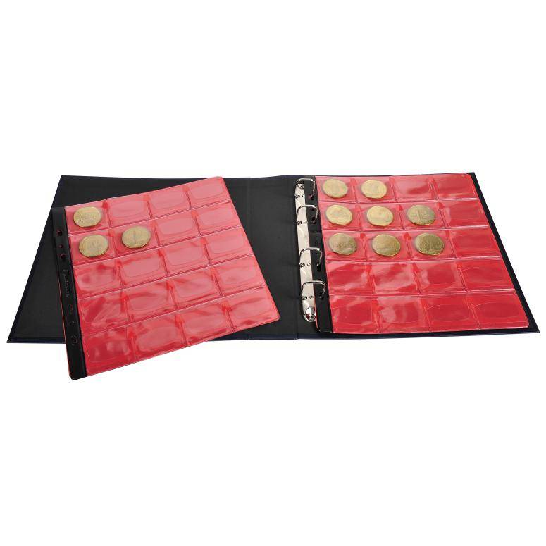 Exacompta Ringbuch für 100 Souvenir-Medaillen - Marineblau - 96114E