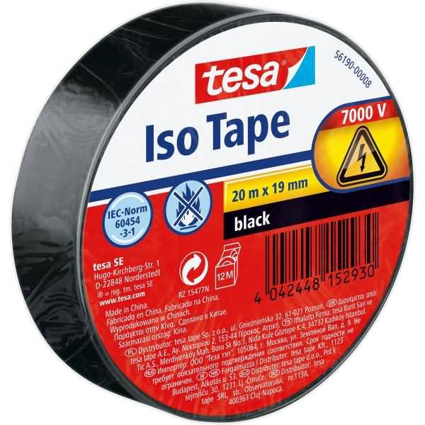 Isolierband 20mx19mm schwarz