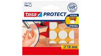 TESA 57892-00000-01, Weiß, Filz, Rund, CE, 1,8 cm, 16 Stück(e)
