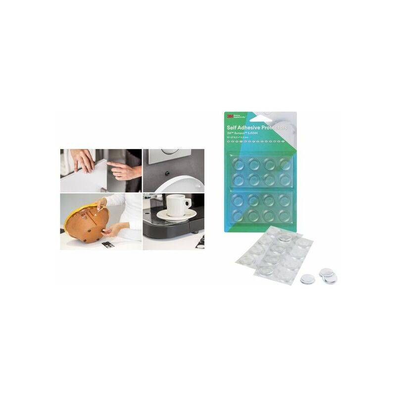 Bumpon, 80 Stk. Elastikpuffer Transp. 7,9 x 2,2mm