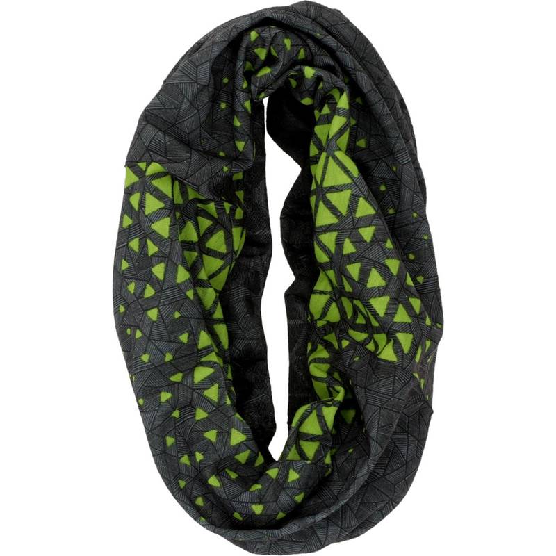 FISCHER Multifunktionstuch, Microfaser, anthrazit/grün