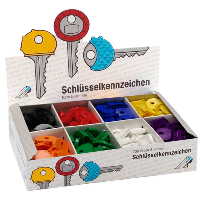 WEDO Schlüsselkappen rund, 200er Display