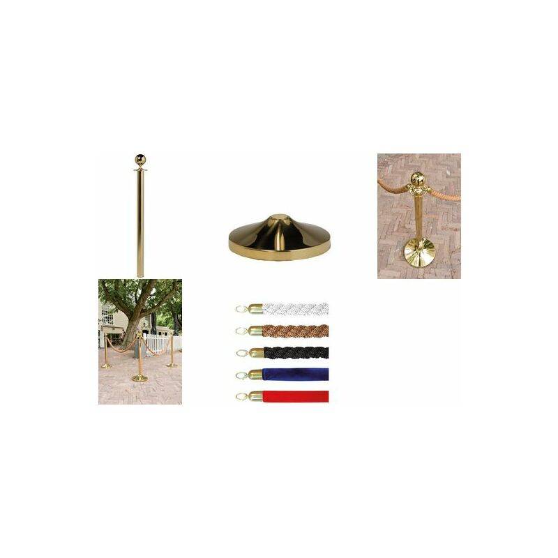 Securit Absperrsystem CLASSIC - Seil, rot / gold