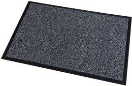 PAPERFLOW Schmutzfangmatte ''Premium'' (B)900 x (T)600 mm Farbe: grau, aus hochwertigem Polyamid, Velours-Optik,