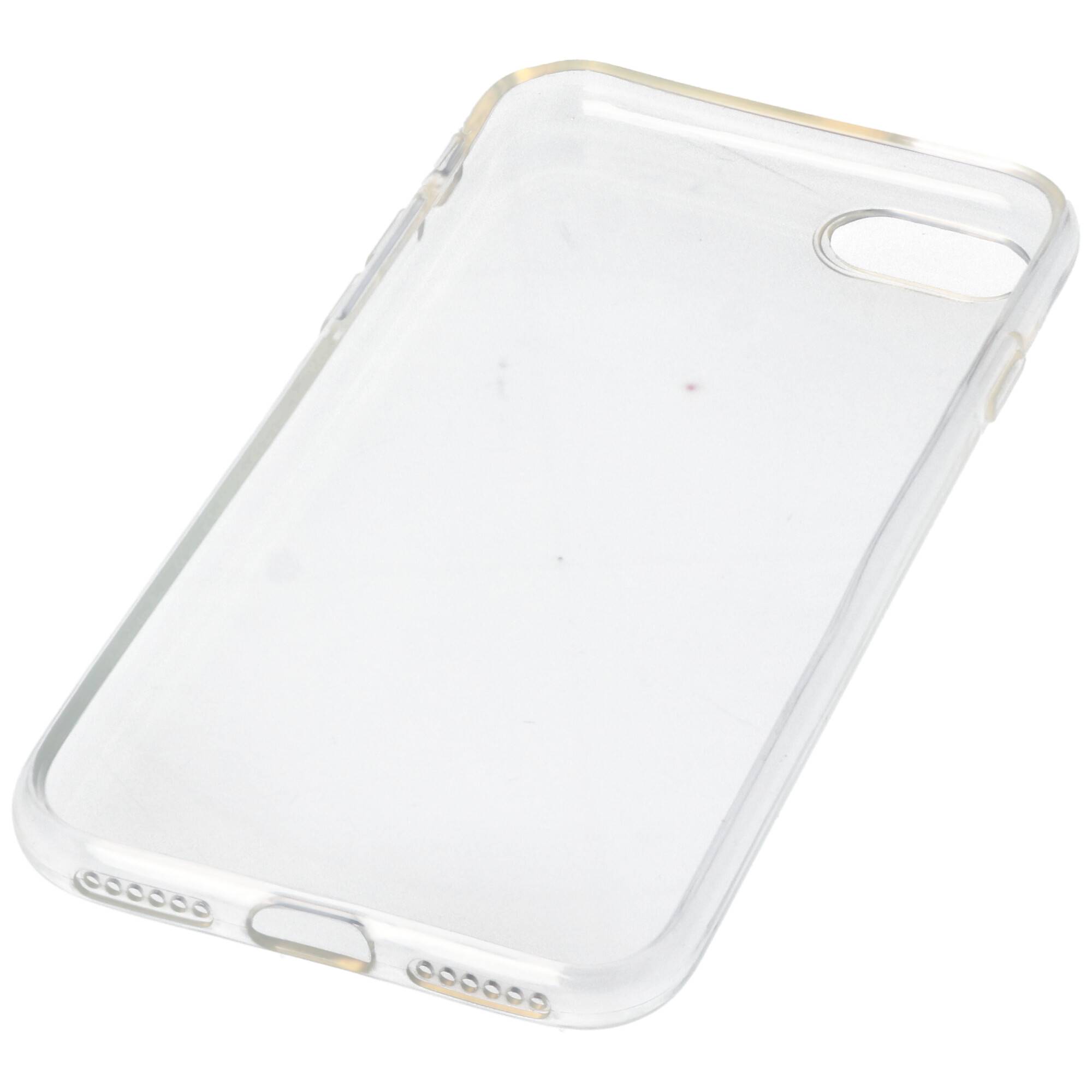 Hülle passend für Apple iPhone SE 2020 - transparente Schutzhülle, Anti-Gelb Luftkissen Fallschutz Silikon Handyhülle ro