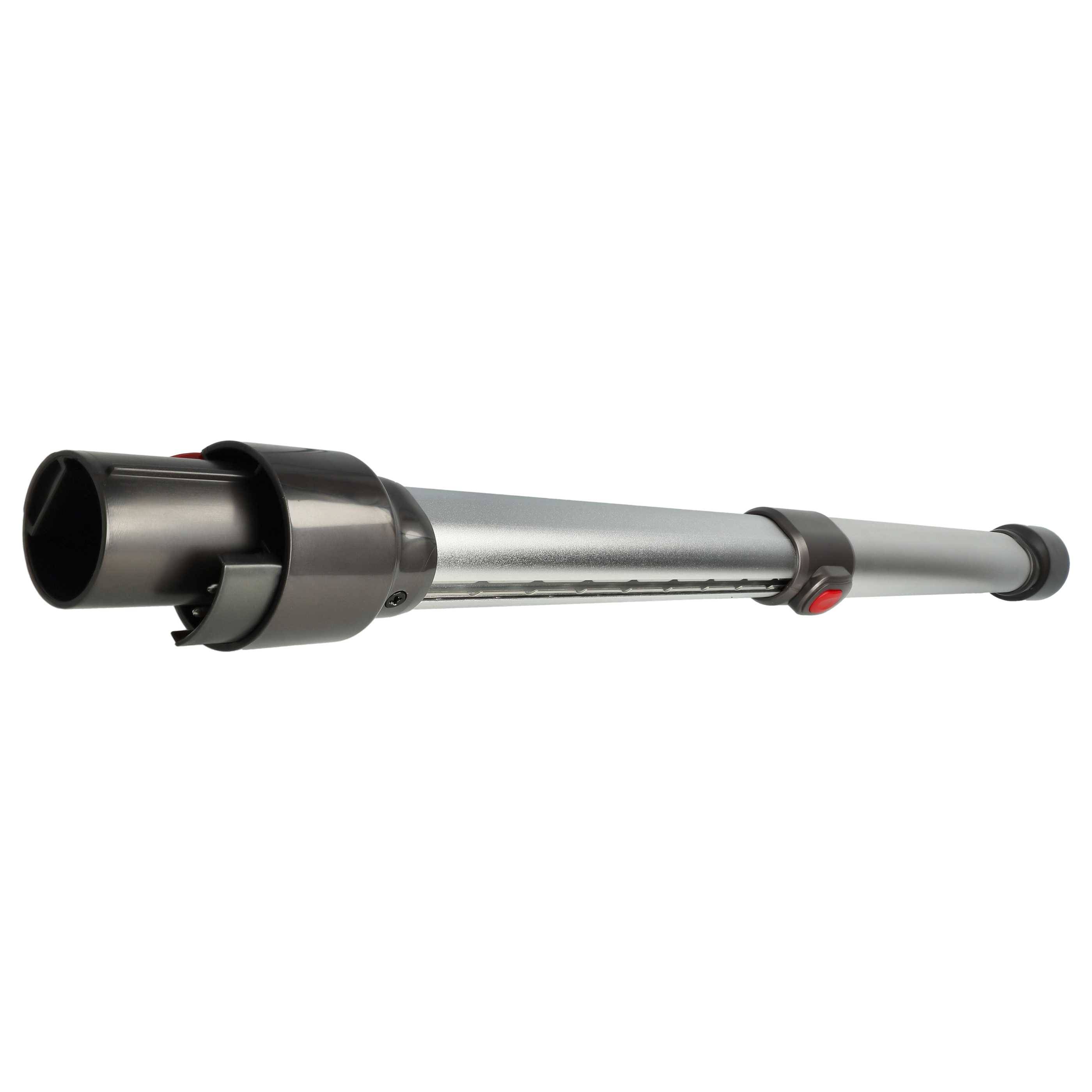 vhbw 2x Staubsaugerohr kompatibel mit Dyson V10 Absolute, Total Clean, Animal, Absolute Pro, Fluffy, Motorhead Staubsauger - 44,5 - 66,5cm Silber