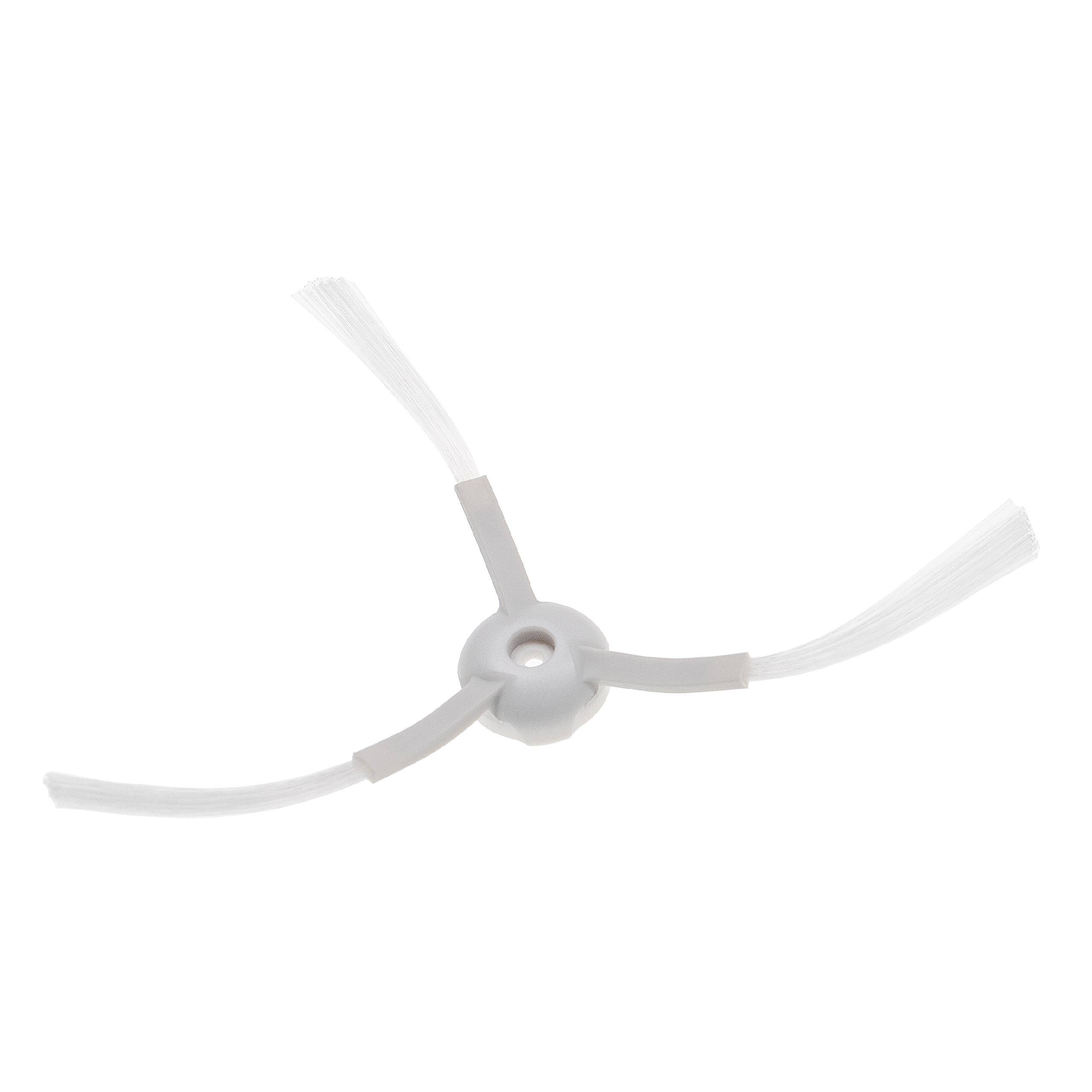 vhbw 2x Seitenbürste kompatibel mit Xiaomi Mijia G1 Saugroboter - Reinigungsbürsten Set, weiß