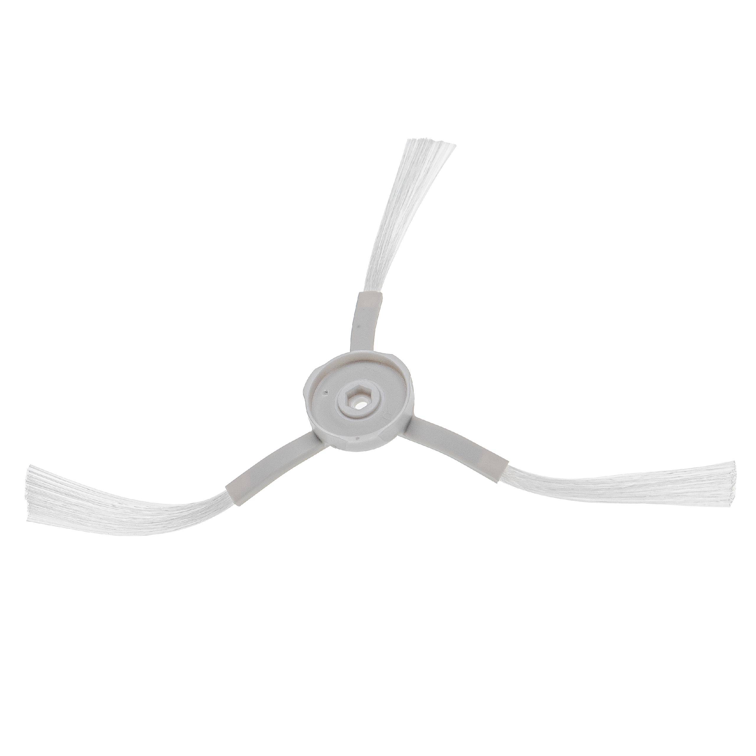 vhbw 2x Seitenbürste kompatibel mit Xiaomi Mijia G1 Saugroboter - Reinigungsbürsten Set, weiß