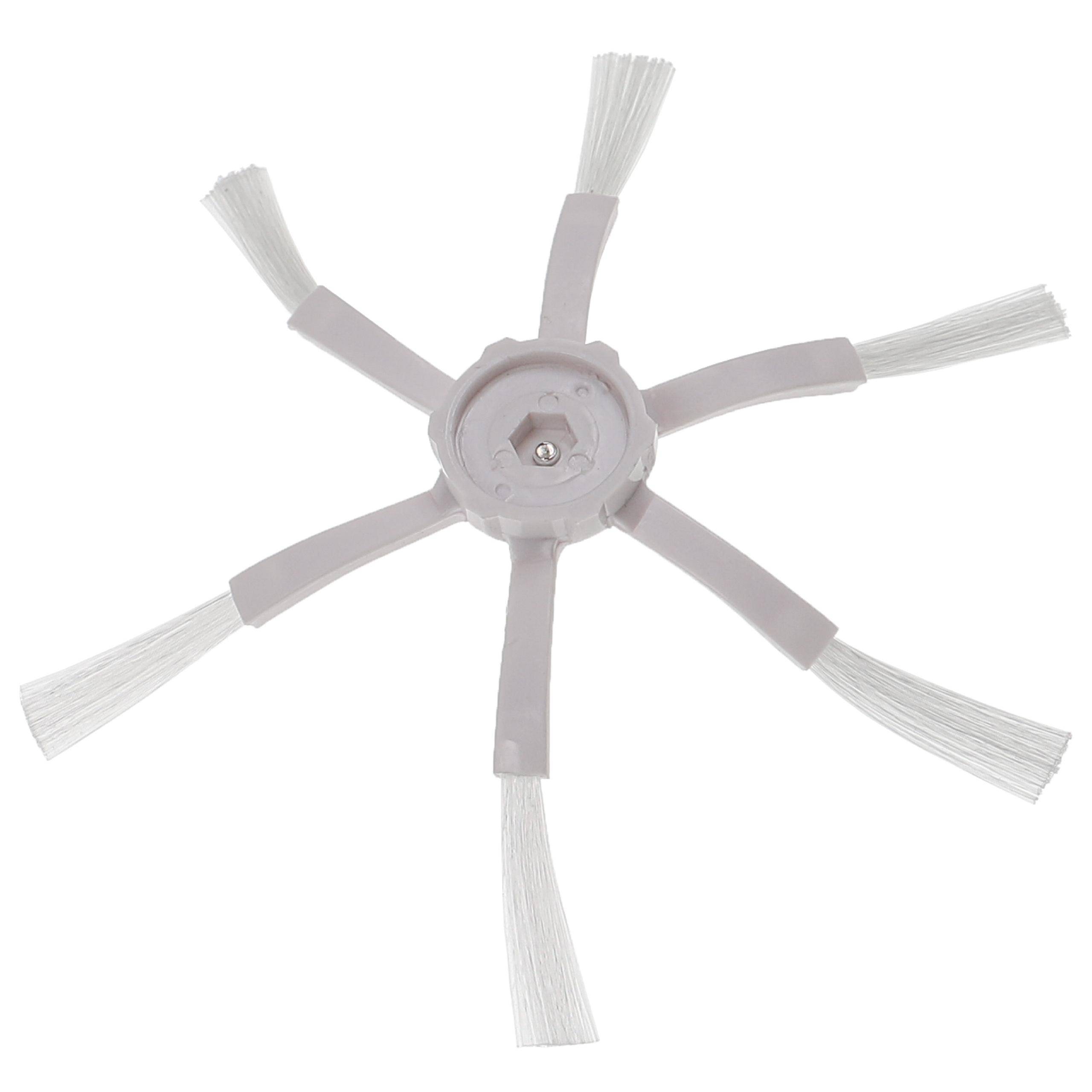 vhbw Seitenbürste kompatibel mit Roborock S6 Max,, MaxV, Pure Saugroboter - weiß