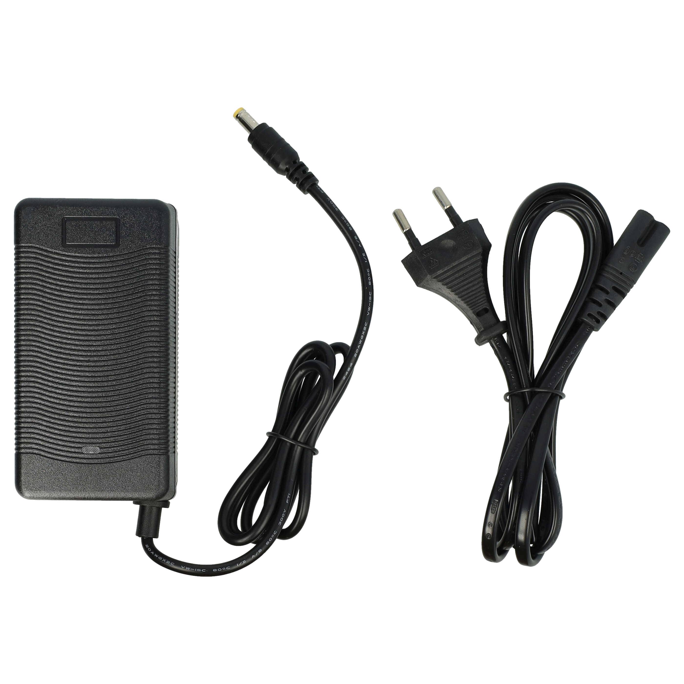 vhbw Ladegerät Ersatz für SANS SSLC084V42 für Fahrradakkus, E-Bike - Für 36 V Li-Ion Akkus mit Rundstecker-Anschluss 60 W