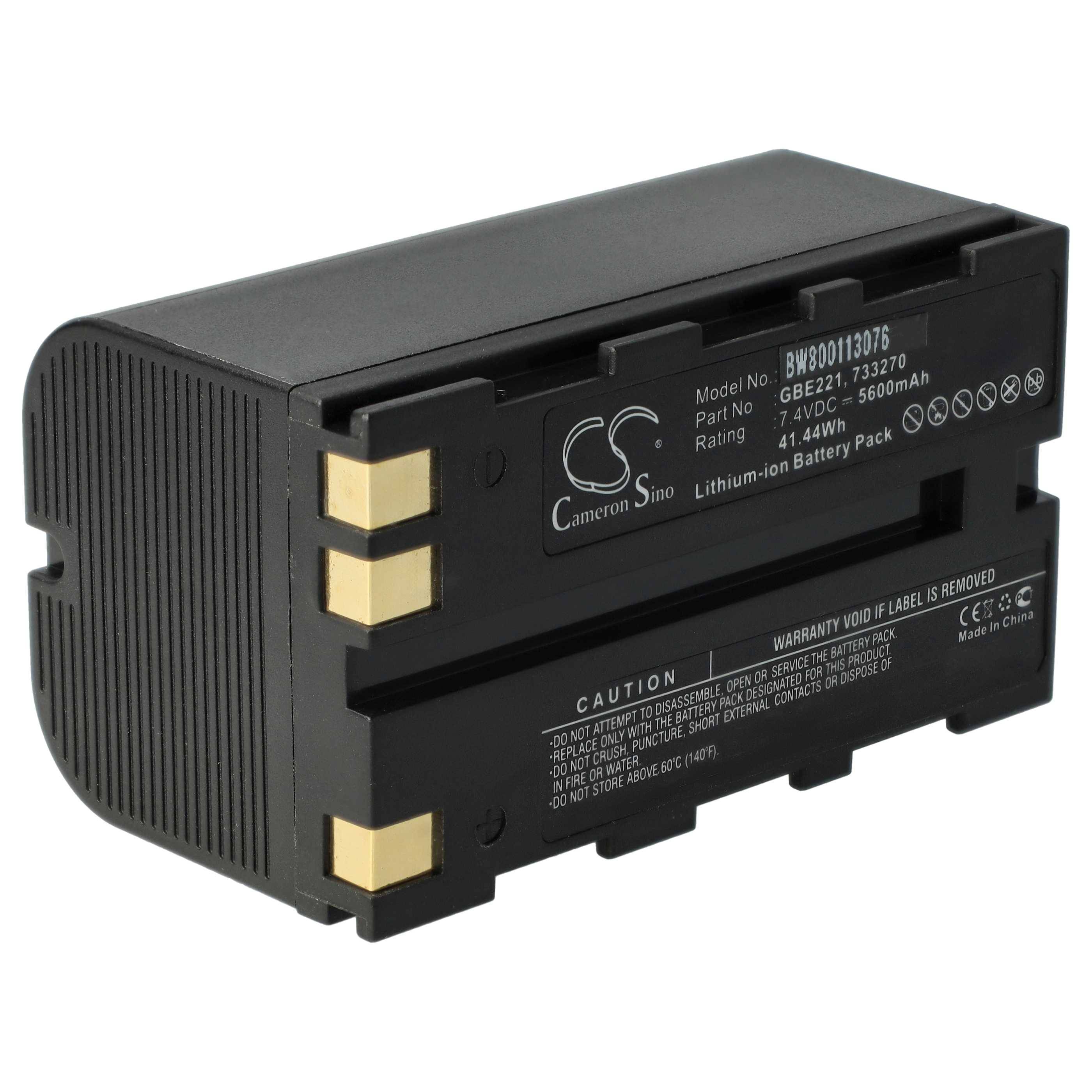 vhbw Akku kompatibel mit Leica TC1102C, TC1102, Stonex R6+ Lasermessgerät, Messgerät (5600 mAh, 7,4 V, Li-Ion)