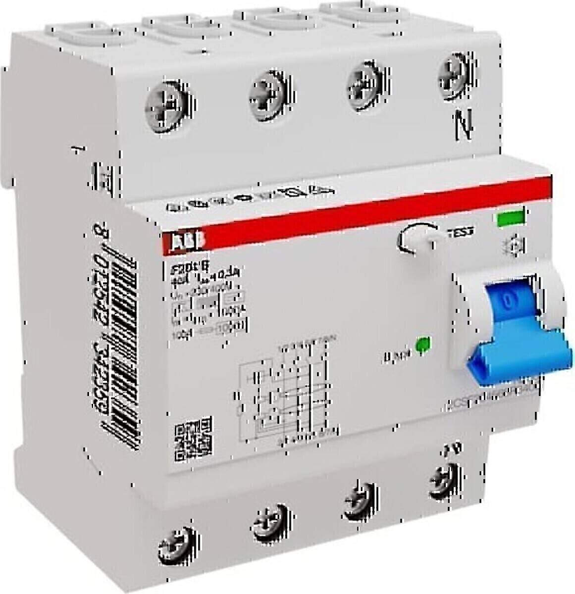 ABB Stotz S&J FI-Schutzschalter F204B-40/0,3-4TE