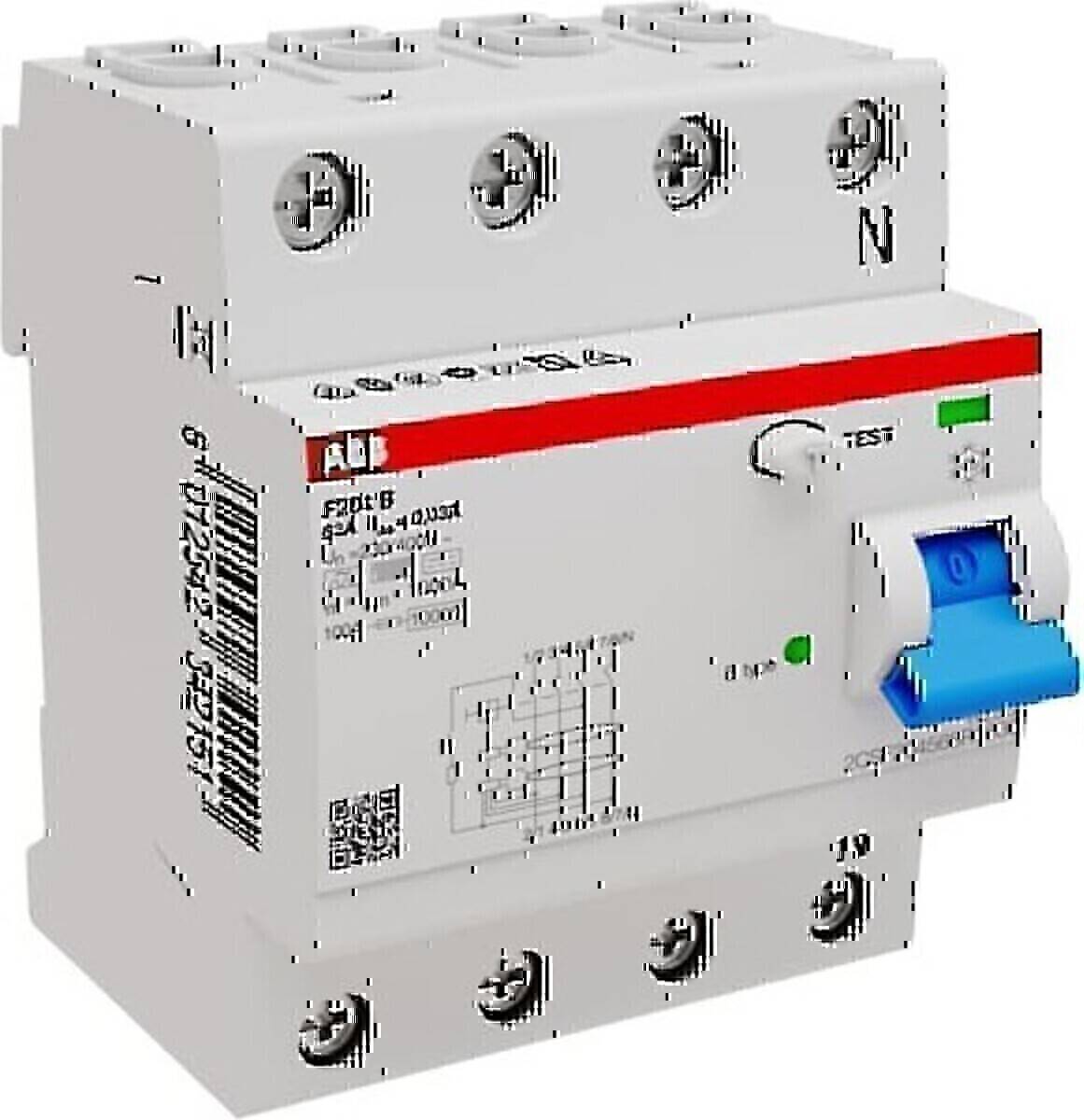 ABB Stotz S&J FI-Schutzschalter F204B-63/0,03-4TE