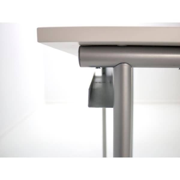 Schreibtisch SmartOffice C-Fuß-Gestell 100x60x75cm weiß