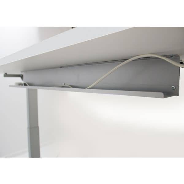 Steh-/Sitztisch SmartOffice elektrisch Fuß silber 100x60x63-127cm weiß