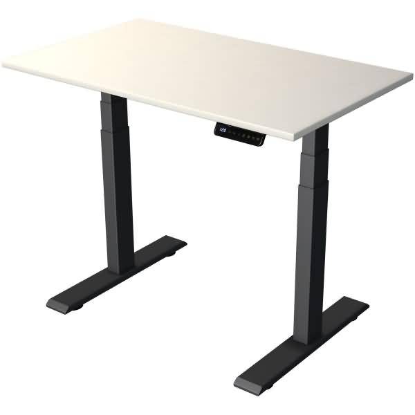 Steh-/Sitztisch Move 2 elektrisch Fuß anthrazit 100x60x63-127cm weiß