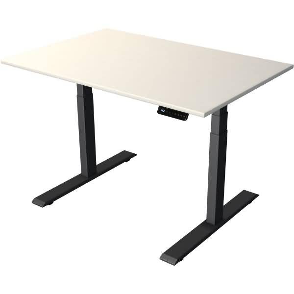 Steh-/Sitztisch Move 2 elektrisch Fuß anthrazit 120x80x63-127cm weiß
