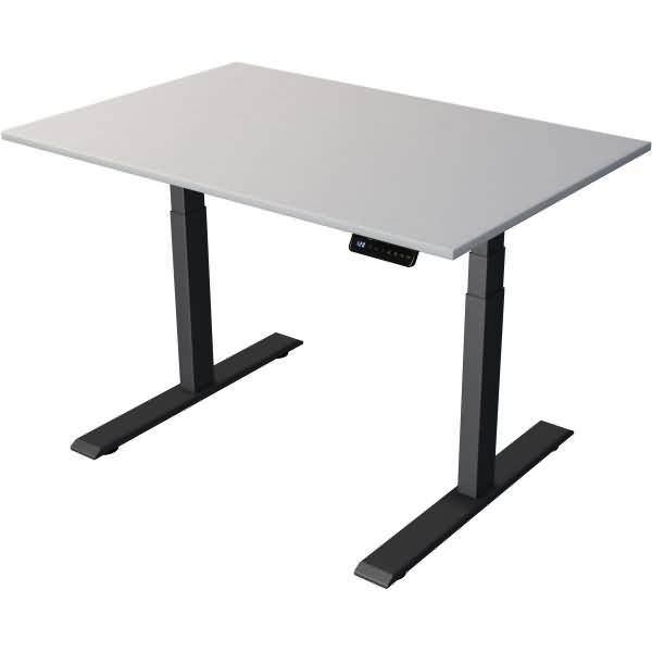 Steh-/Sitztisch Move 2 elektrisch Fuß anthrazit 120x80x63-127cm lichtgrau