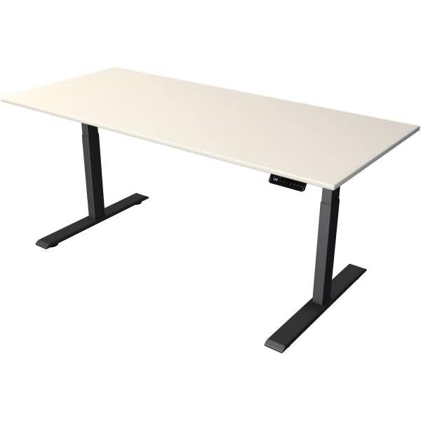 Steh-/Sitztisch Move 2 elektrisch Fuß anthrazit 180x80x63-127cm weiß