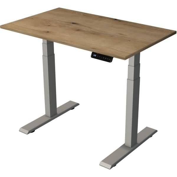 Steh-/Sitztisch Move 2 elektrisch Fuß silber 100x60x63-127cm eiche