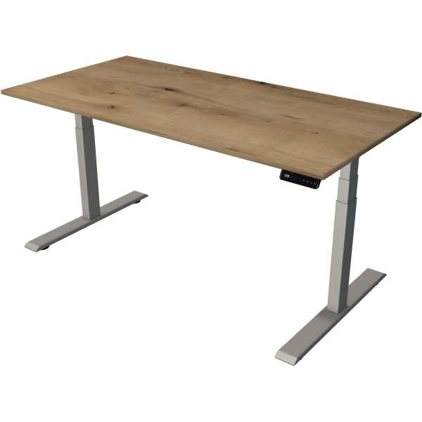 Steh-/Sitztisch Move 2 elektrisch Fuß silber 160x80x63-127cm eiche