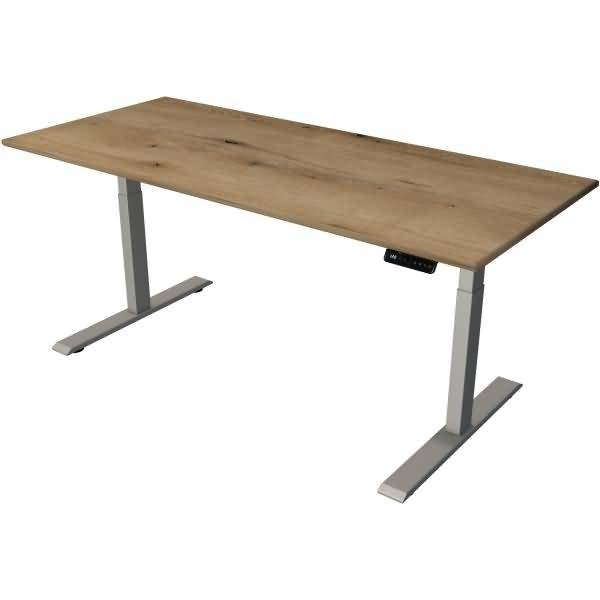 Steh-/Sitztisch Move 2 elektrisch Fuß silber 180x80x63-127cm eiche
