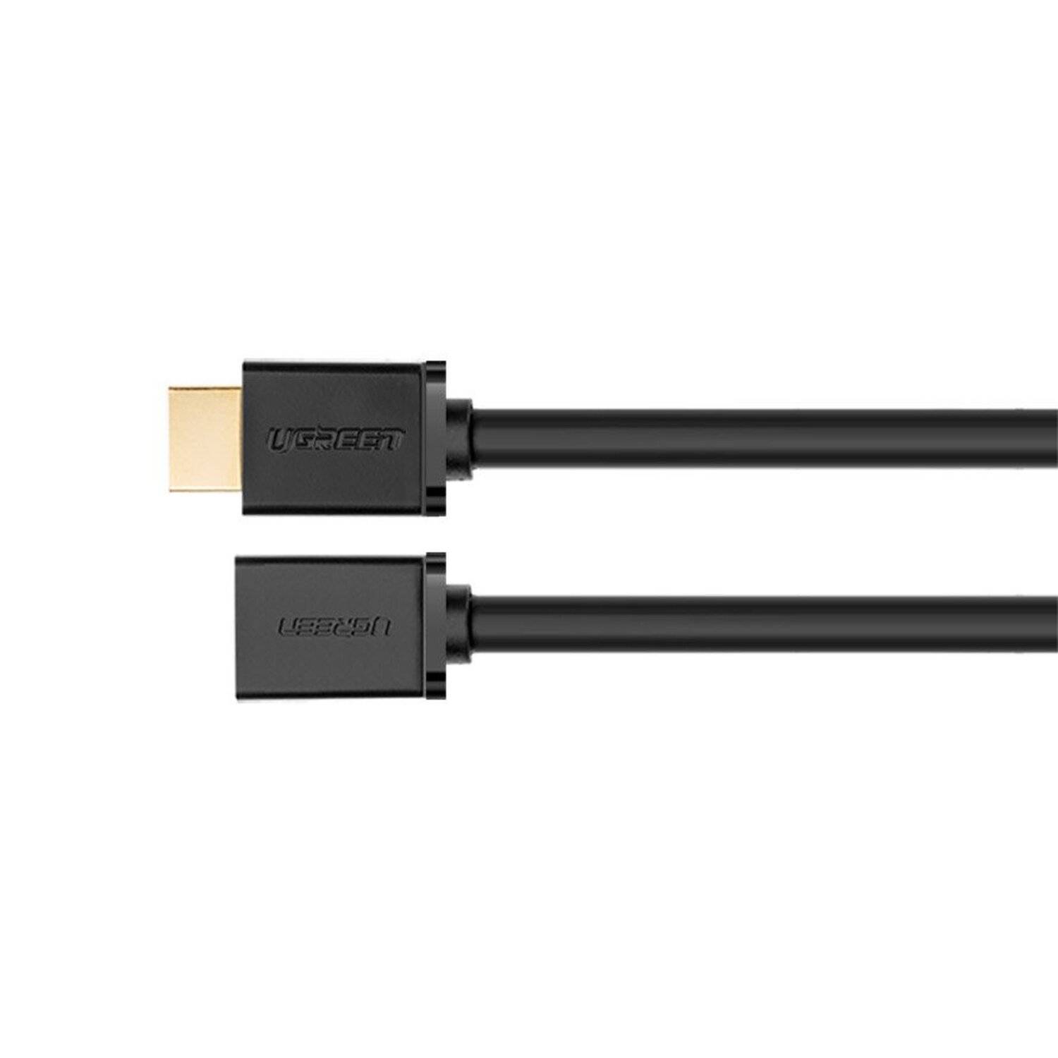 Ugreen 1m Kabel HDMI Verlängerungskabel (weiblich) - HDMI (männlich) 19 Pin 1.4v 4K 60Hz 30AWG schwarz