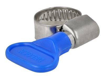 Delock - Schlauchschelle - geeignet für 10 - 16 mm Schlauch - Blau (Packung mit 10)