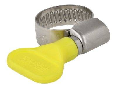 Delock - Schlauchschelle - geeignet für 13 - 19 mm Schlauch - Gelb (Packung mit 10)