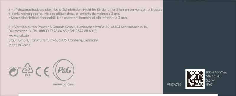 Procter&Gamble Braun Oral-B Zahnbürste+2.Zahnb. PulsonicSlimLu4900sw